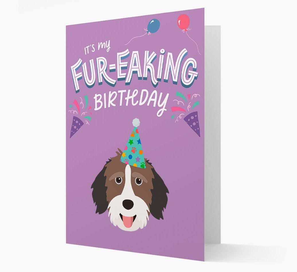 'It's My Fur-eaking Birthday': Personalized {breedFullName} Card