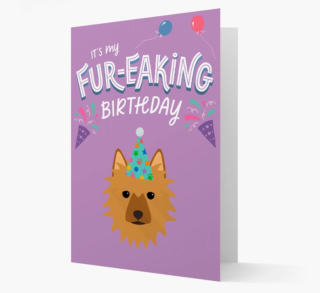 'It's My Fur-eaking Birthday': Personalized {breedFullName} Card