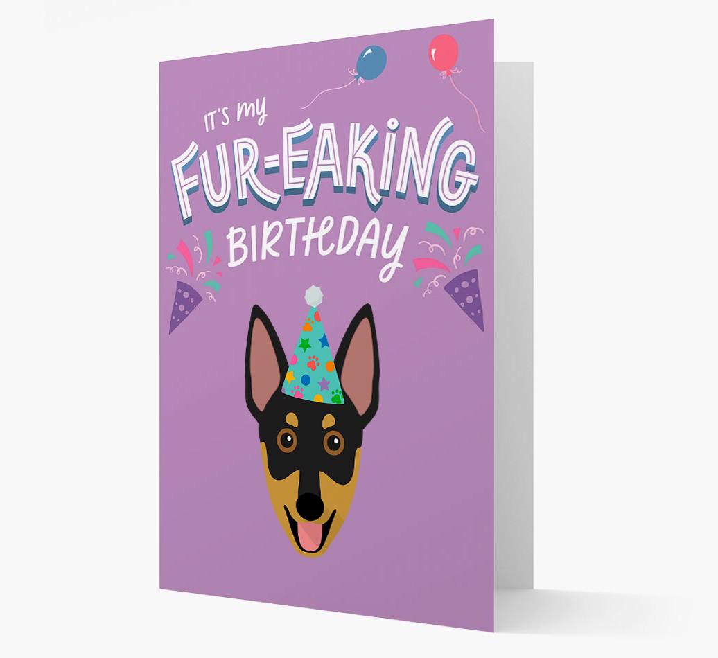 'It's My Fur-eaking Birthday': Personalized {breedFullName} Card