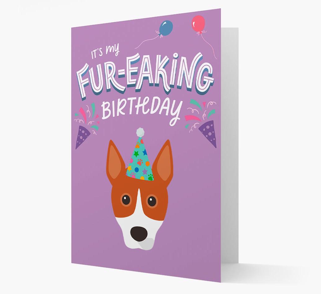 'It's My Fur-eaking Birthday': Personalized {breedFullName} Card