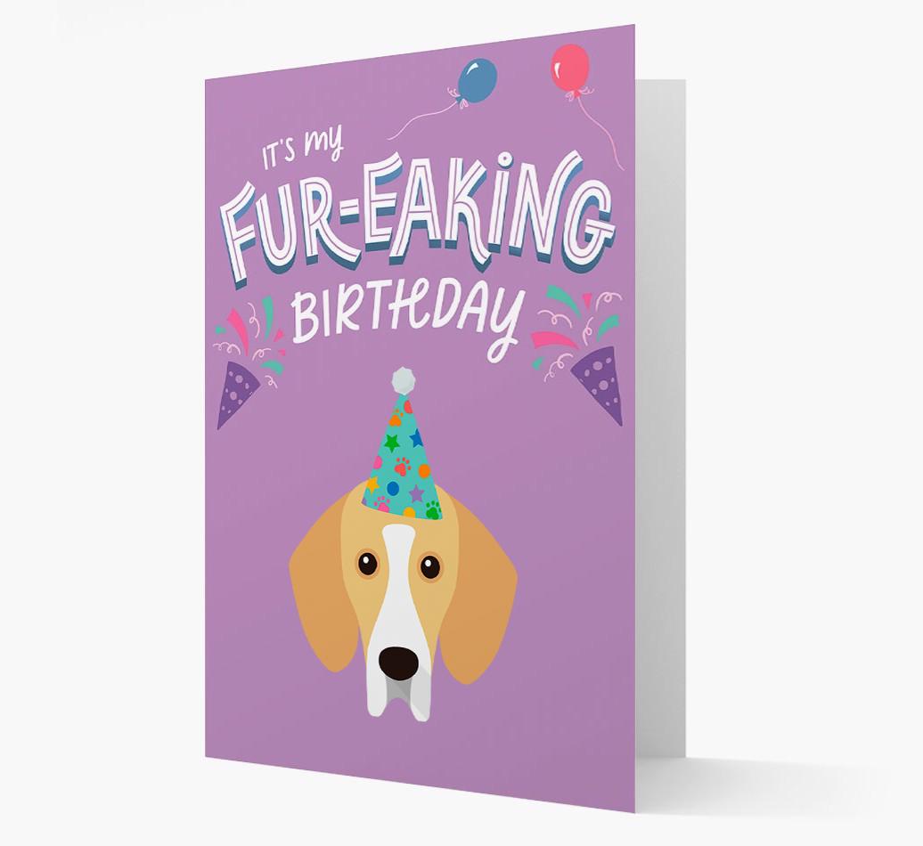 'It's My Fur-eaking Birthday': Personalized {breedFullName} Card
