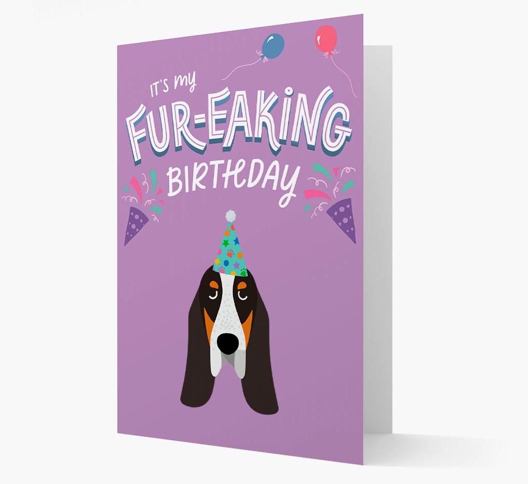 'It's My Fur-eaking Birthday': Personalized {breedFullName} Card