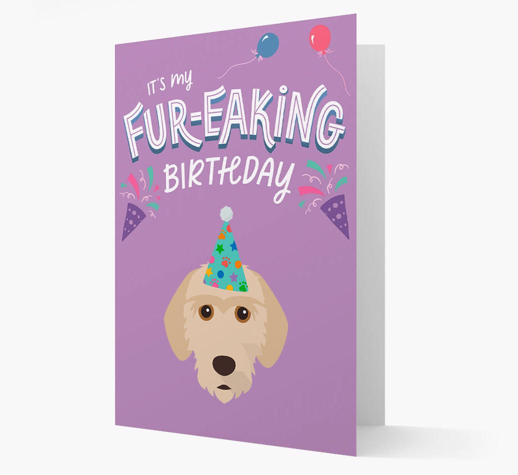 'It's My Fur-eaking Birthday': Personalized {breedFullName} Card