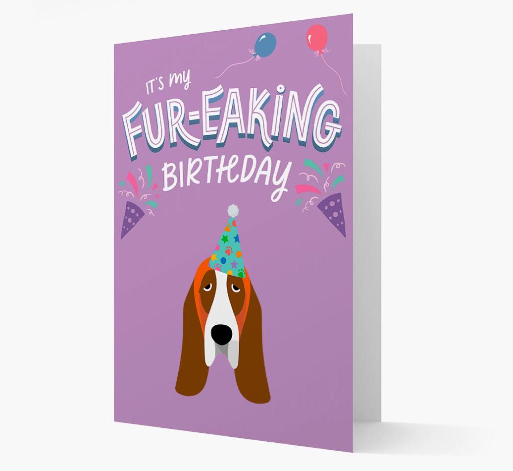'It's My Fur-eaking Birthday': Personalized {breedFullName} Card