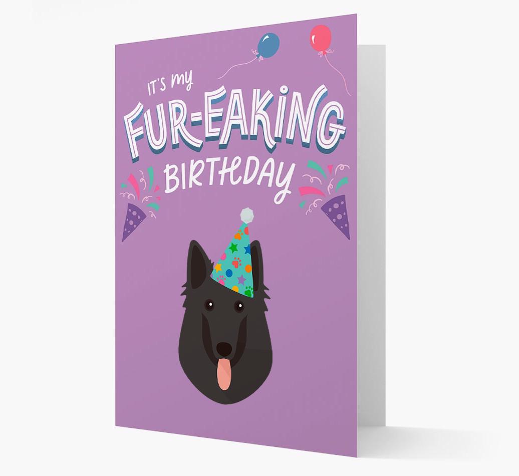 'It's My Fur-eaking Birthday': Personalized {breedFullName} Card