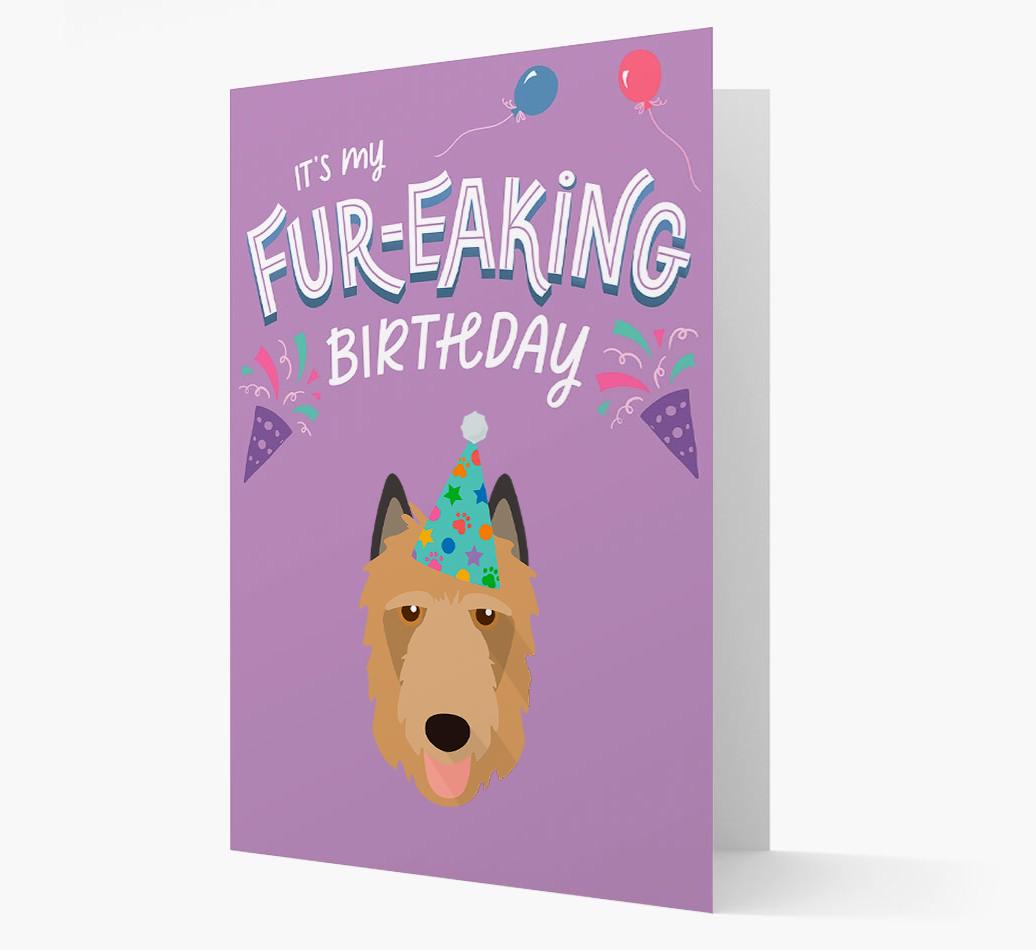 'It's My Fur-eaking Birthday': Personalized {breedFullName} Card