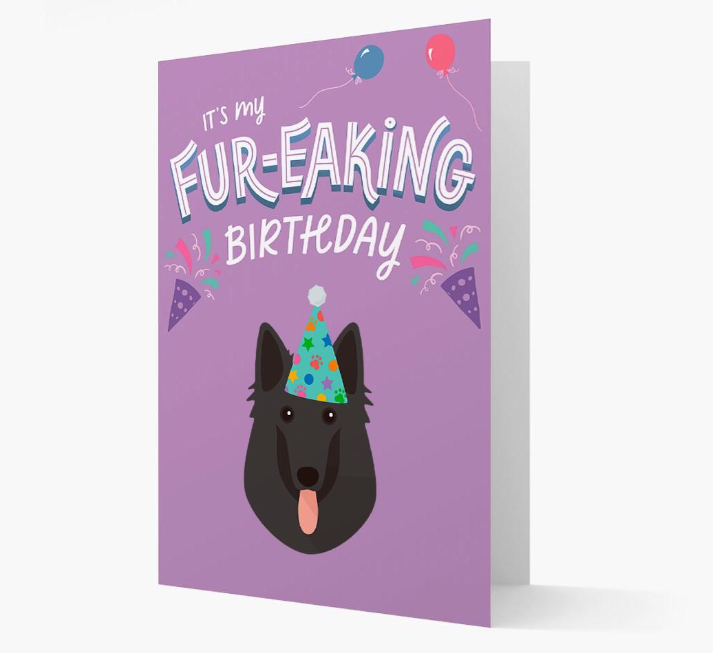 'It's My Fur-eaking Birthday': Personalized {breedFullName} Card