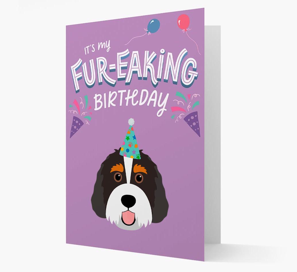 'It's My Fur-eaking Birthday': Personalized {breedFullName} Card