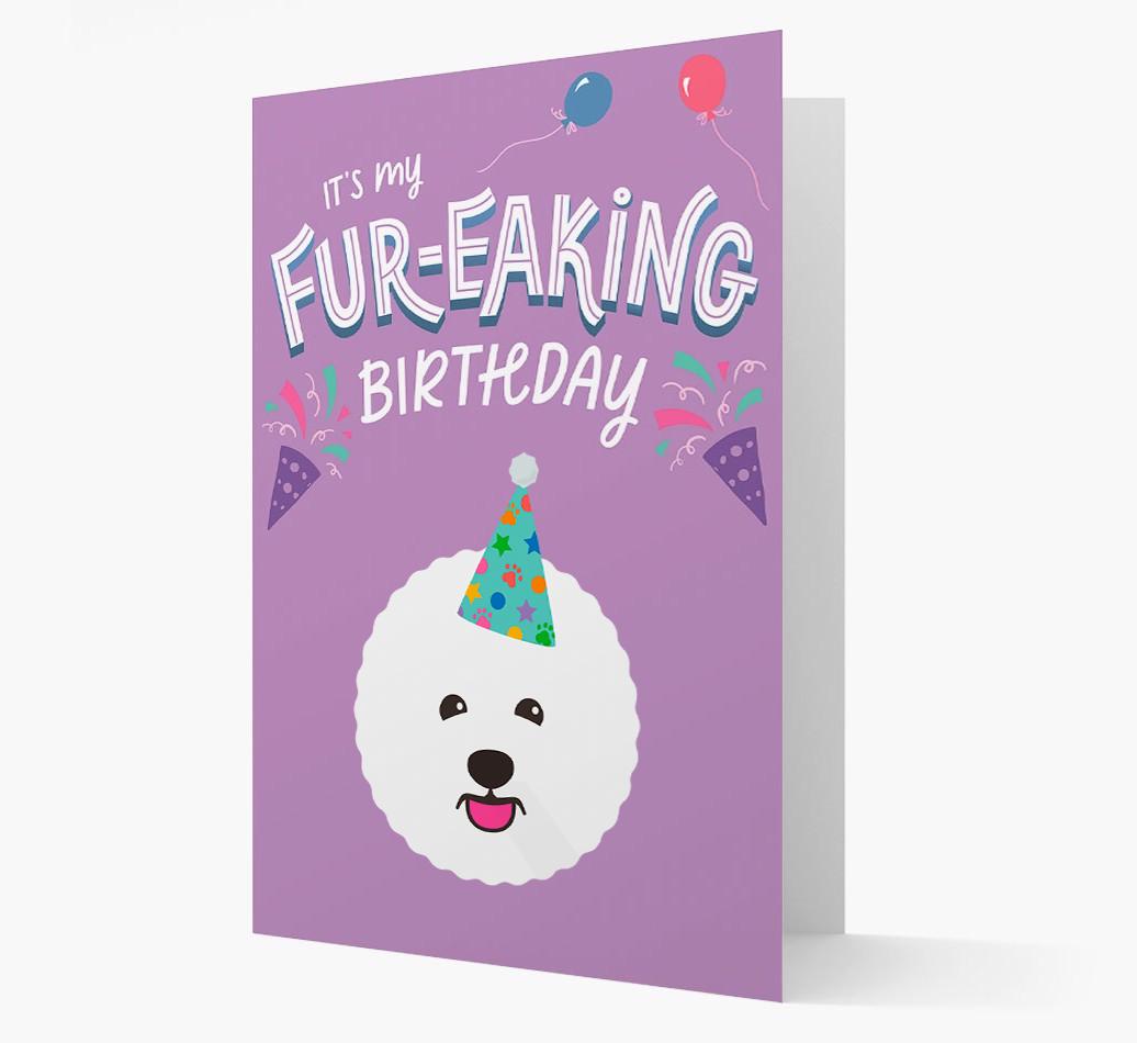'It's My Fur-eaking Birthday': Personalized {breedFullName} Card