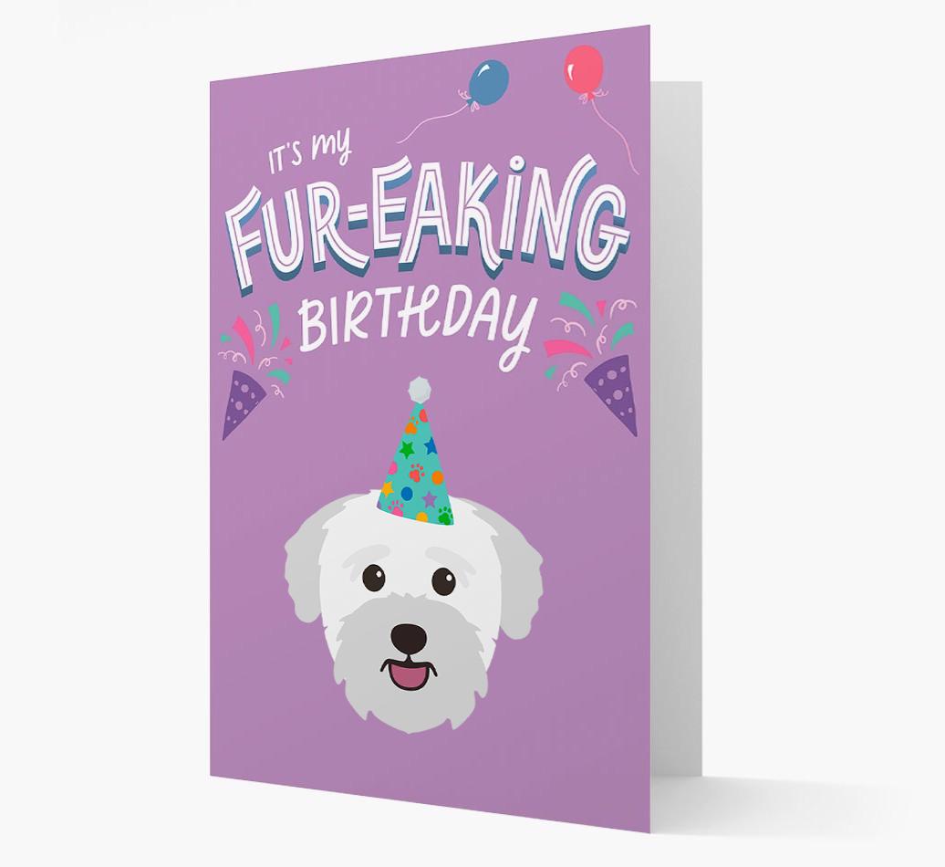 'It's My Fur-eaking Birthday': Personalized {breedFullName} Card