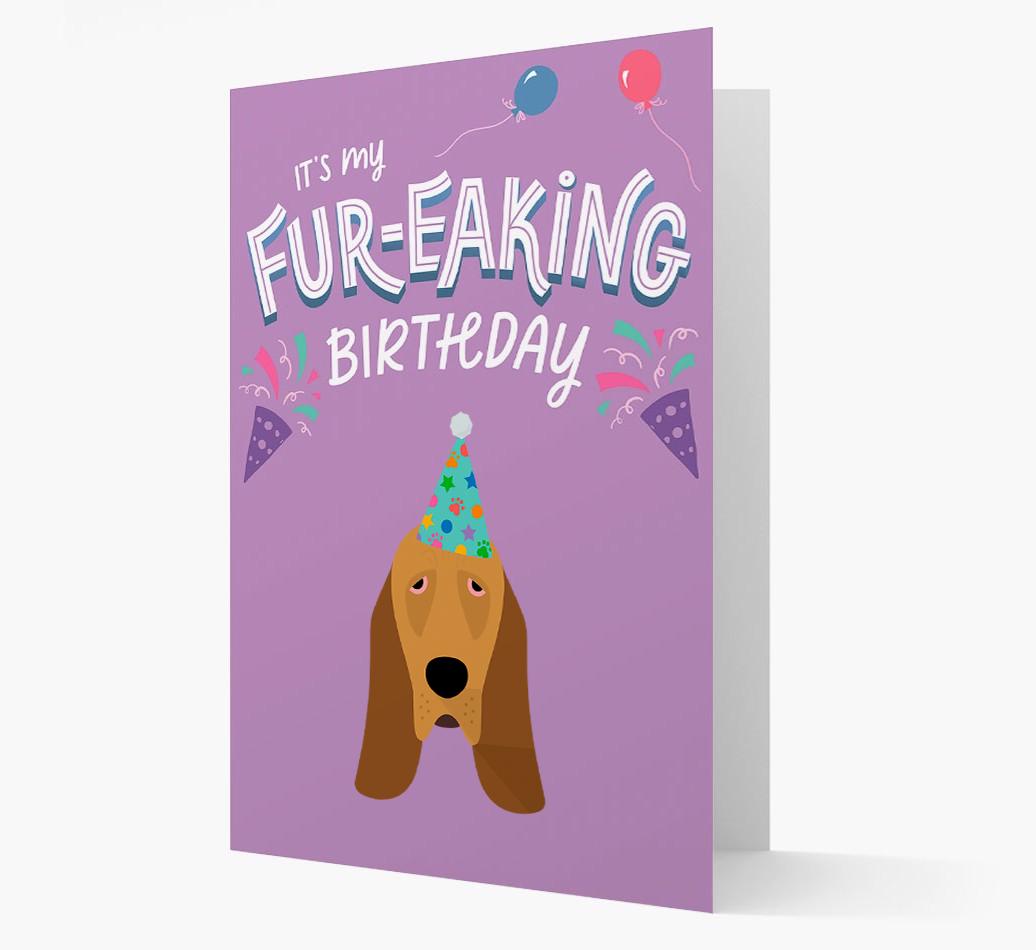 'It's My Fur-eaking Birthday': Personalized {breedFullName} Card