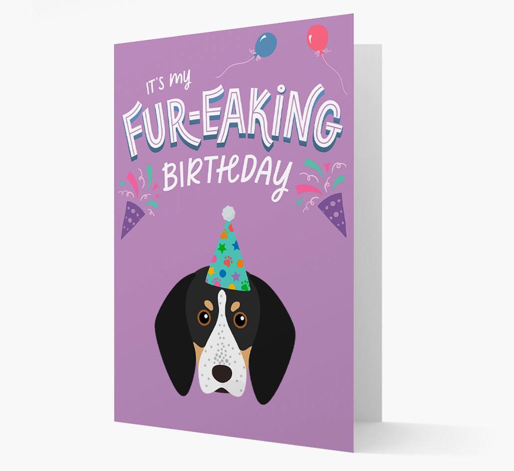 'It's My Fur-eaking Birthday': Personalized {breedFullName} Card