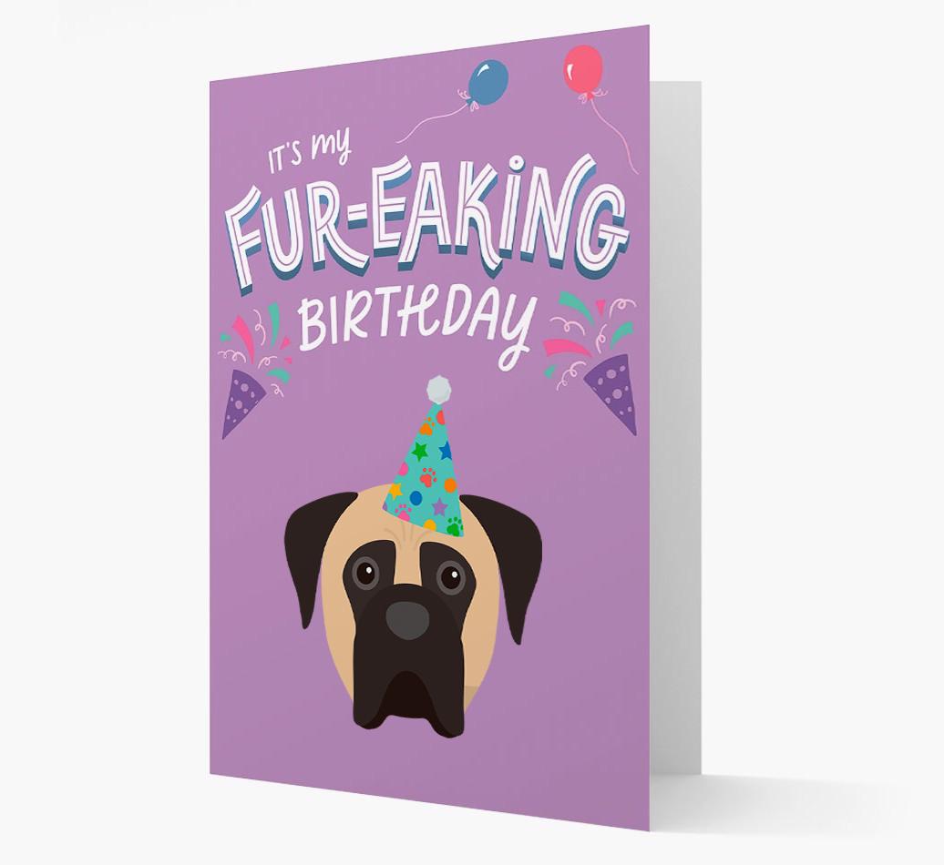 'It's My Fur-eaking Birthday': Personalized {breedFullName} Card