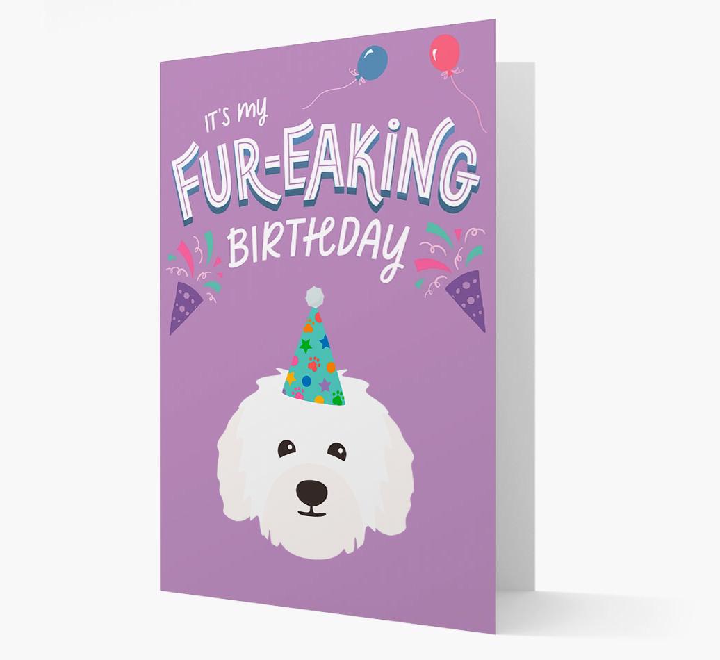 'It's My Fur-eaking Birthday': Personalized {breedFullName} Card