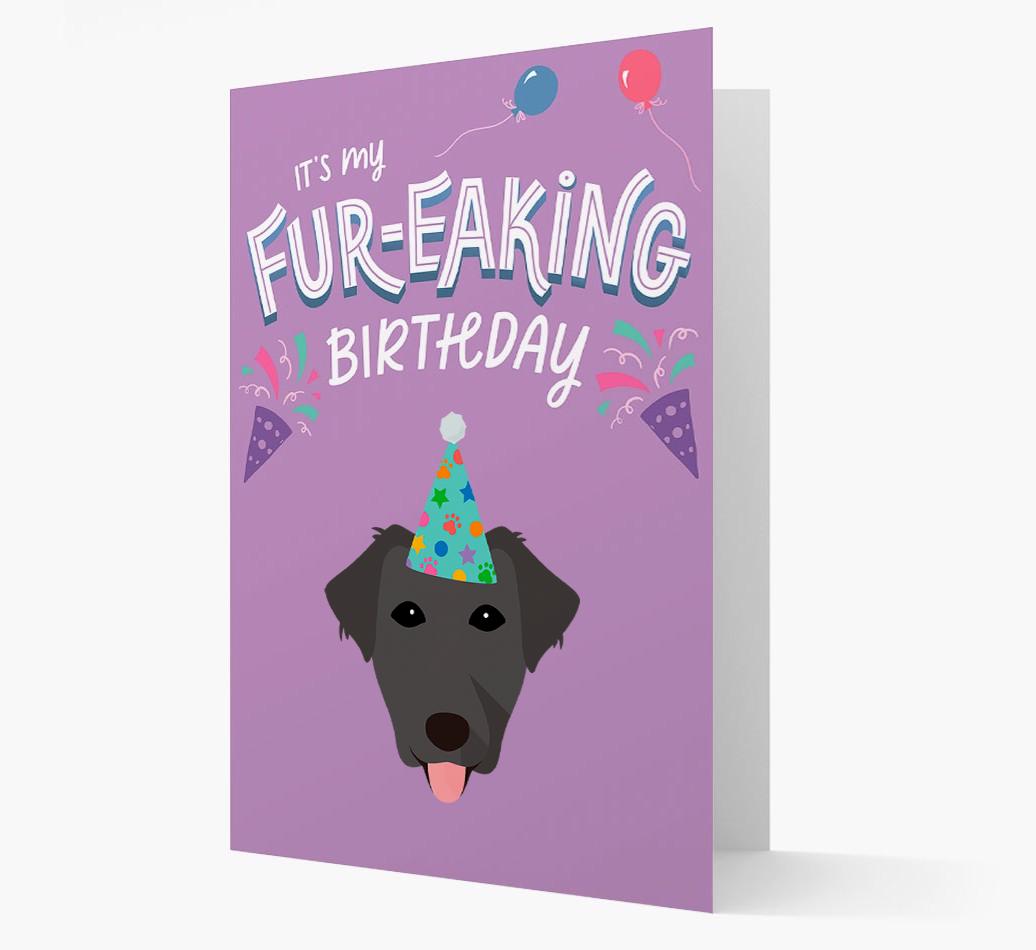 'It's My Fur-eaking Birthday': Personalized {breedFullName} Card