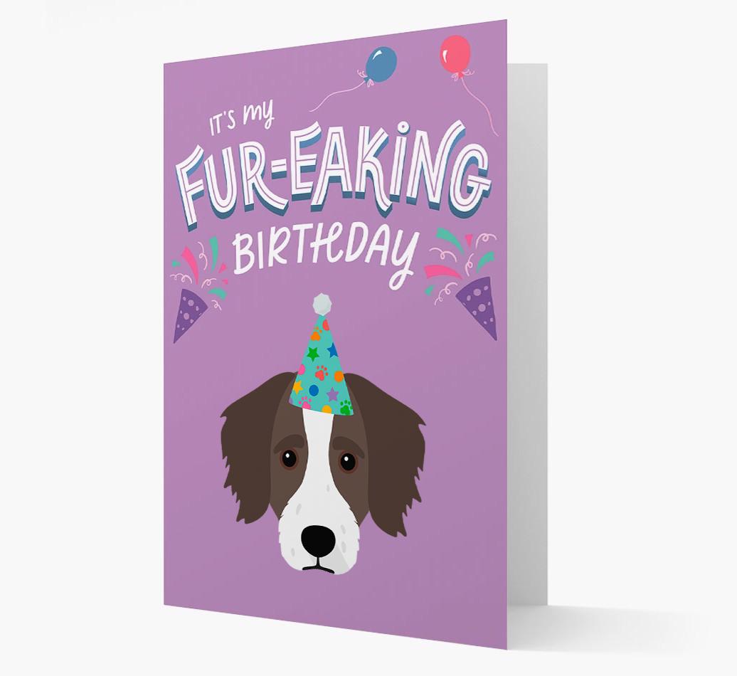 'It's My Fur-eaking Birthday': Personalized {breedFullName} Card