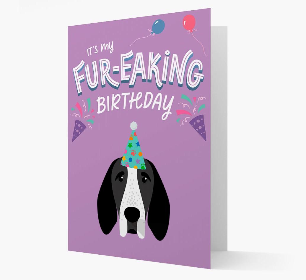 'It's My Fur-eaking Birthday': Personalized {breedFullName} Card