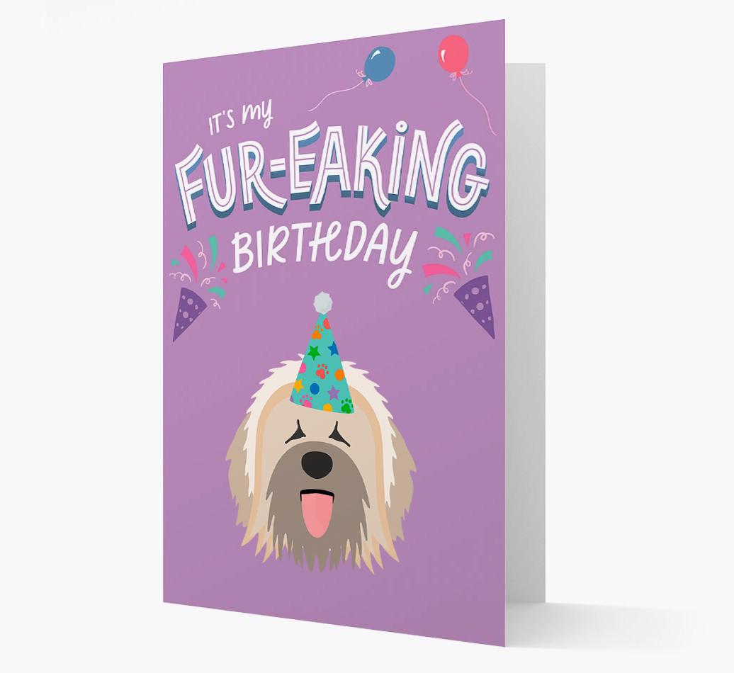 'It's My Fur-eaking Birthday': Personalized {breedFullName} Card