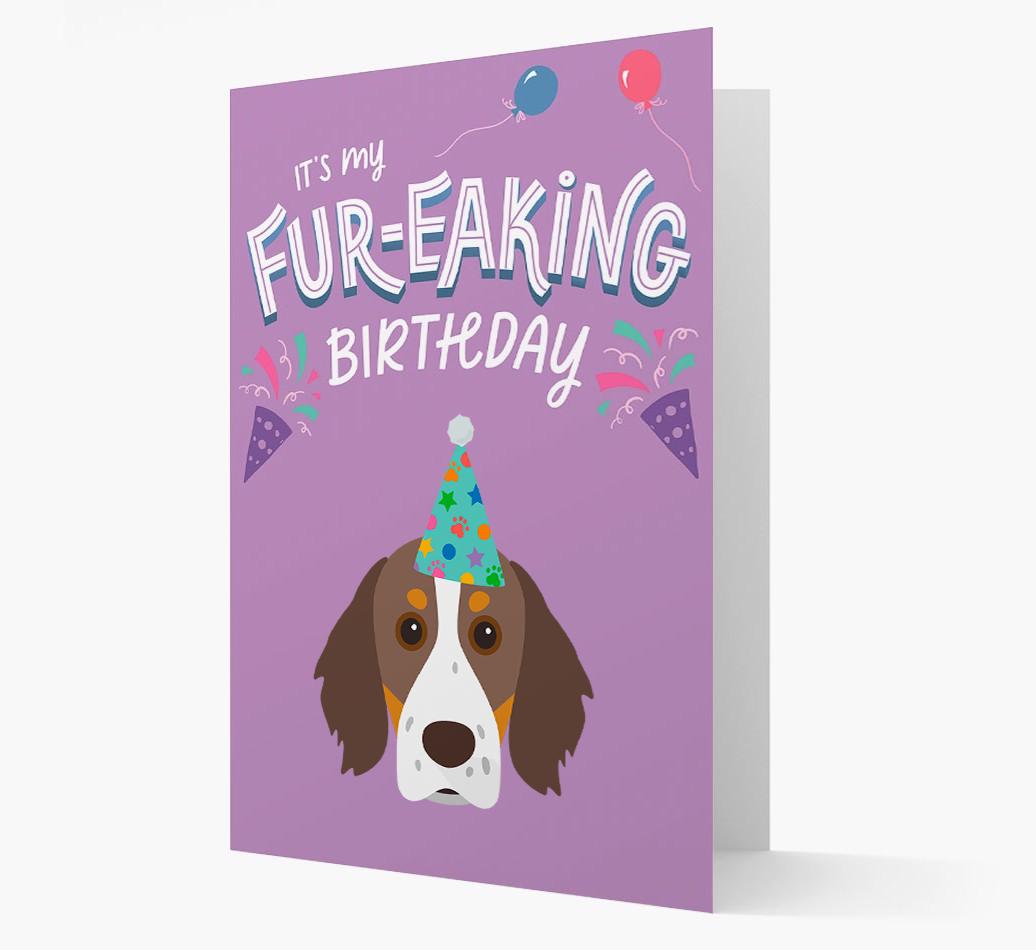 'It's My Fur-eaking Birthday': Personalized {breedFullName} Card