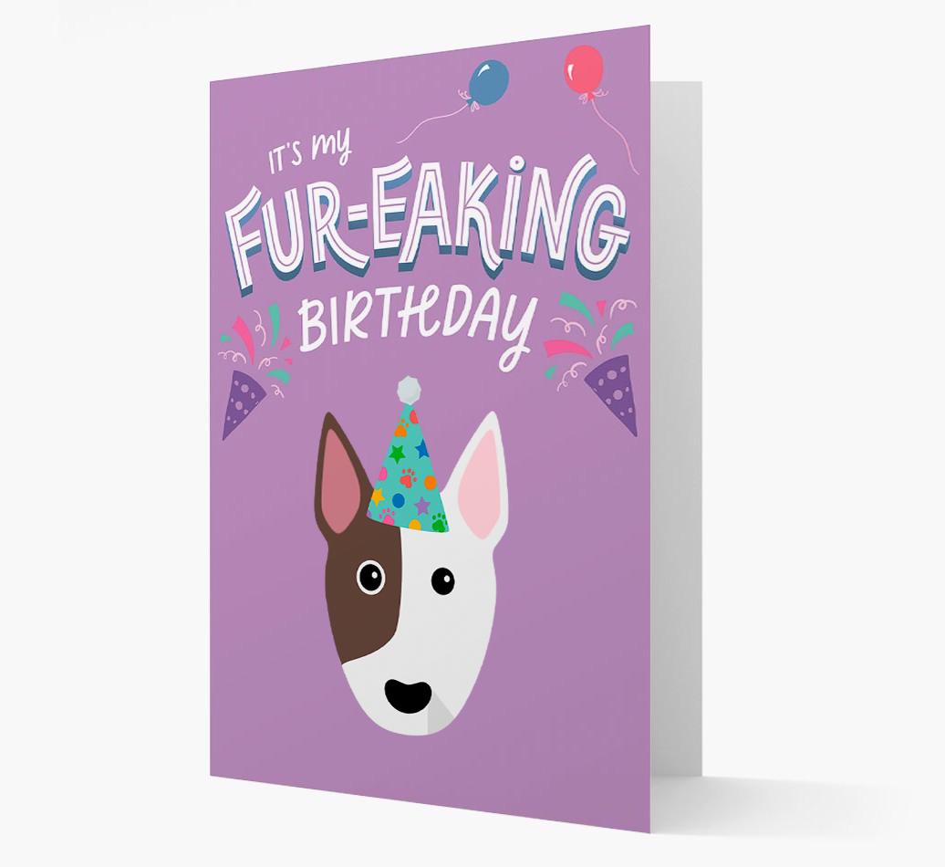 'It's My Fur-eaking Birthday': Personalized {breedFullName} Card