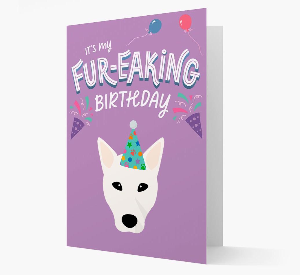 'It's My Fur-eaking Birthday': Personalized {breedFullName} Card