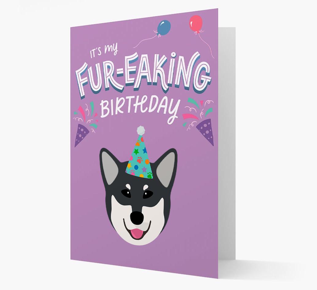 'It's My Fur-eaking Birthday': Personalized {breedFullName} Card