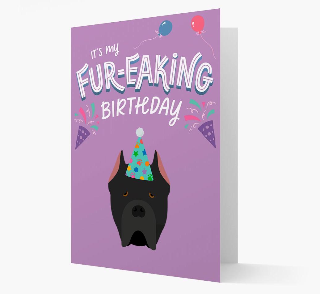 'It's My Fur-eaking Birthday': Personalized {breedFullName} Card
