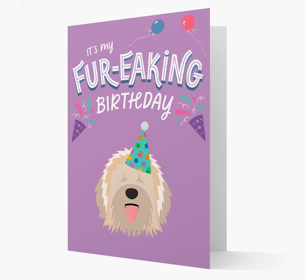 'It's My Fur-eaking Birthday': Personalized {breedFullName} Card
