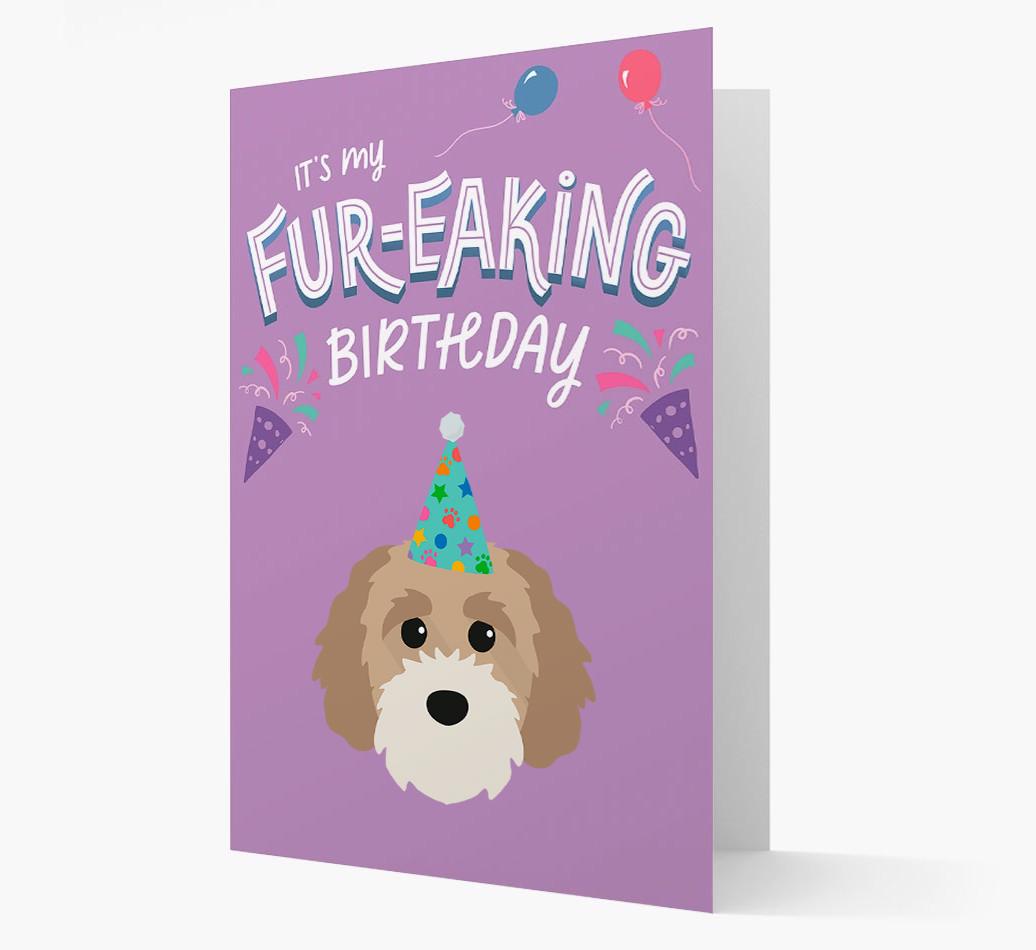 'It's My Fur-eaking Birthday': Personalized {breedFullName} Card