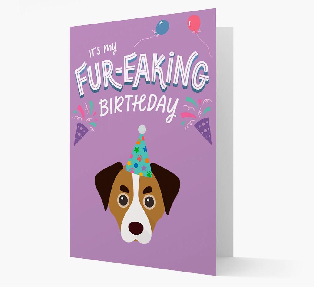 'It's My Fur-eaking Birthday': Personalized {breedFullName} Card