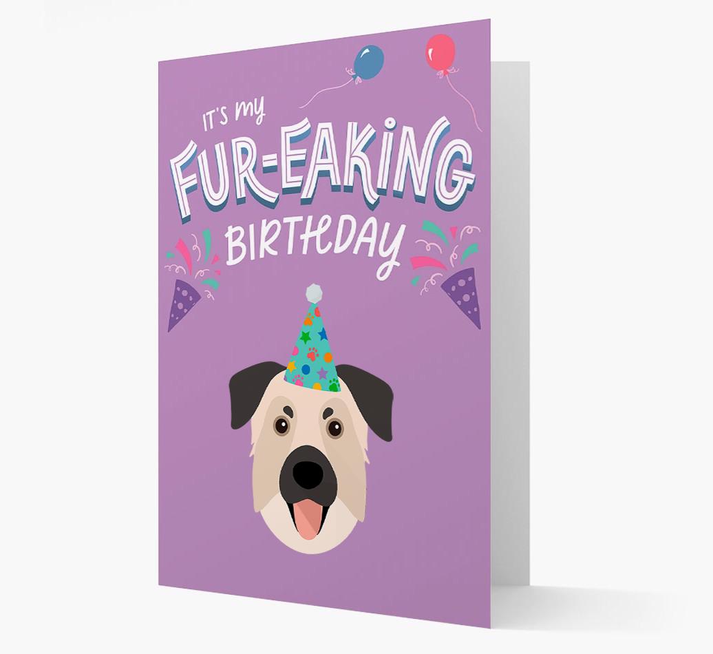 'It's My Fur-eaking Birthday': Personalized {breedFullName} Card