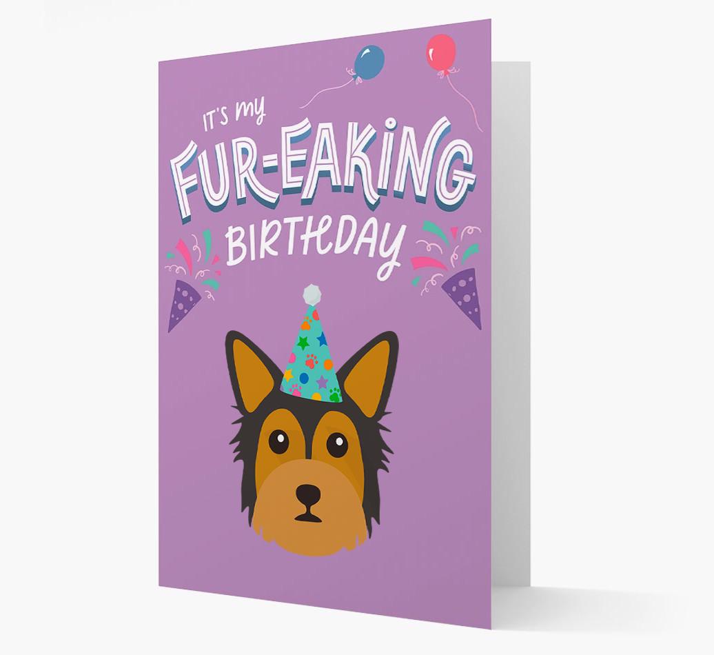'It's My Fur-eaking Birthday': Personalized {breedFullName} Card