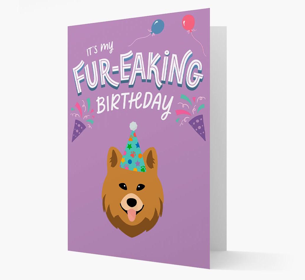 'It's My Fur-eaking Birthday': Personalized {breedFullName} Card