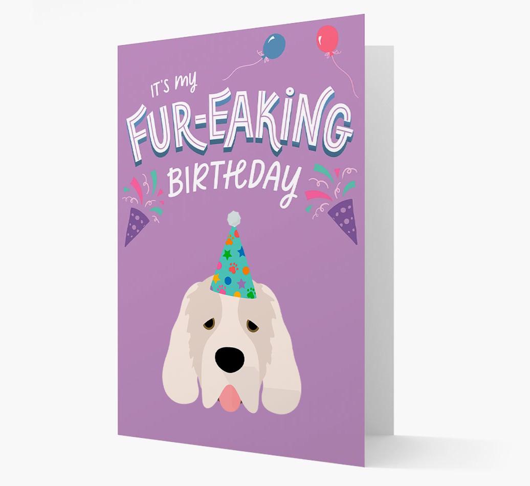'It's My Fur-eaking Birthday': Personalized {breedFullName} Card