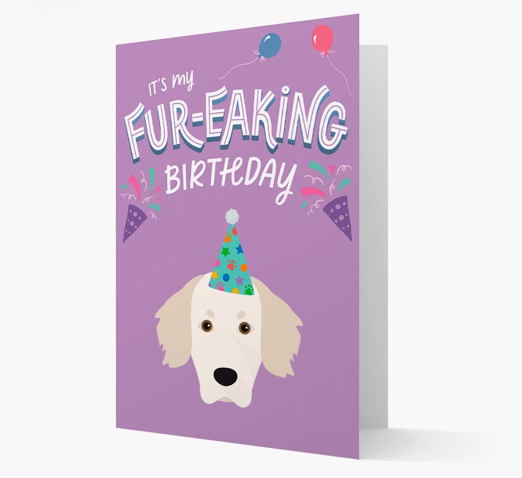 'It's My Fur-eaking Birthday': Personalized {breedFullName} Card