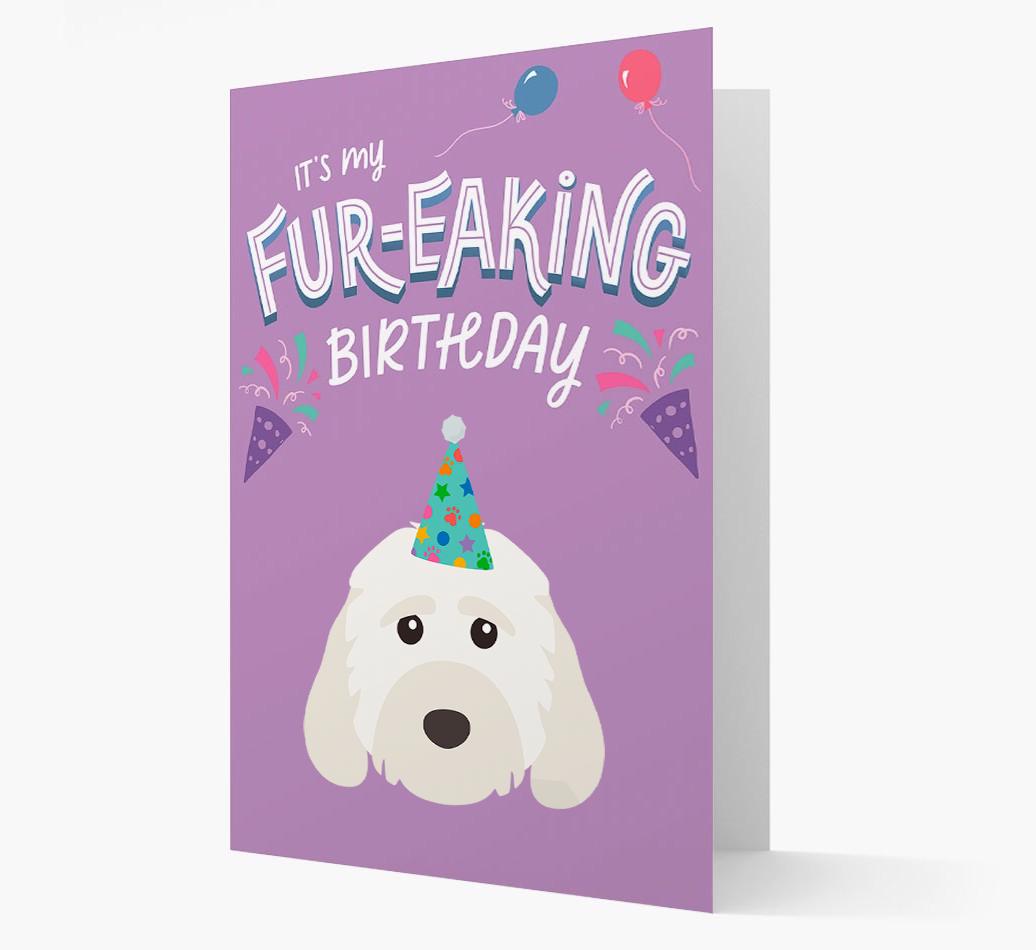 'It's My Fur-eaking Birthday': Personalized {breedFullName} Card