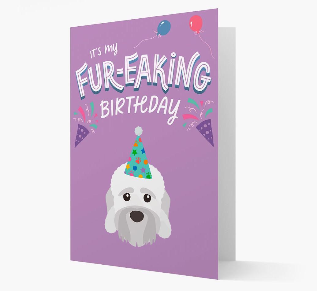 'It's My Fur-eaking Birthday': Personalized {breedFullName} Card