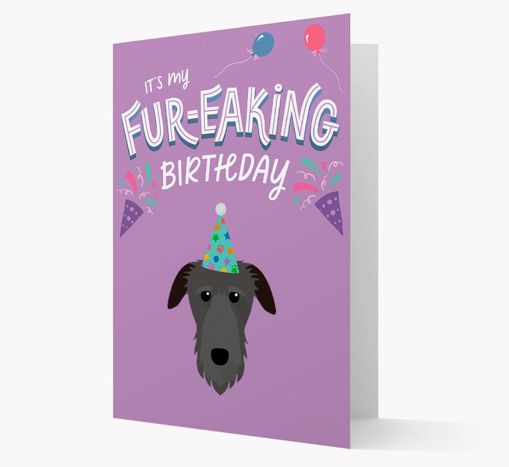 'It's My Fur-eaking Birthday': Personalized {breedFullName} Card