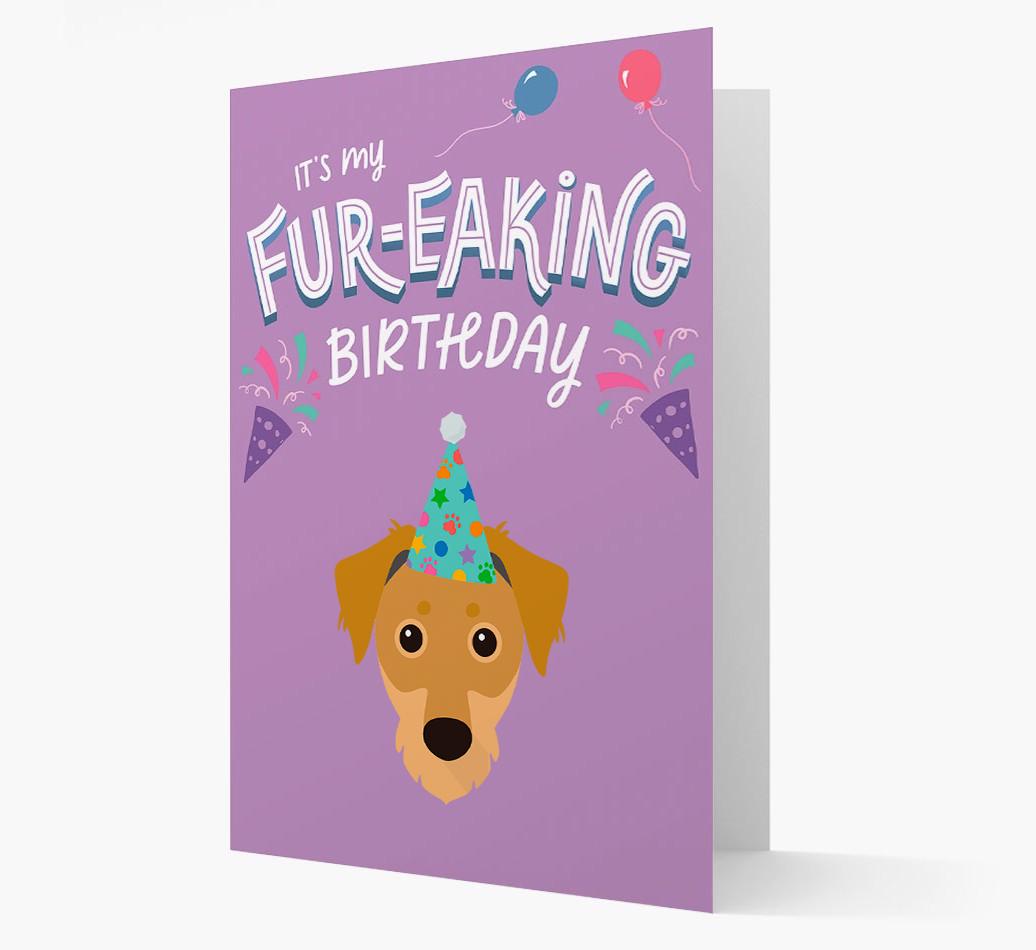 'It's My Fur-eaking Birthday': Personalized {breedFullName} Card
