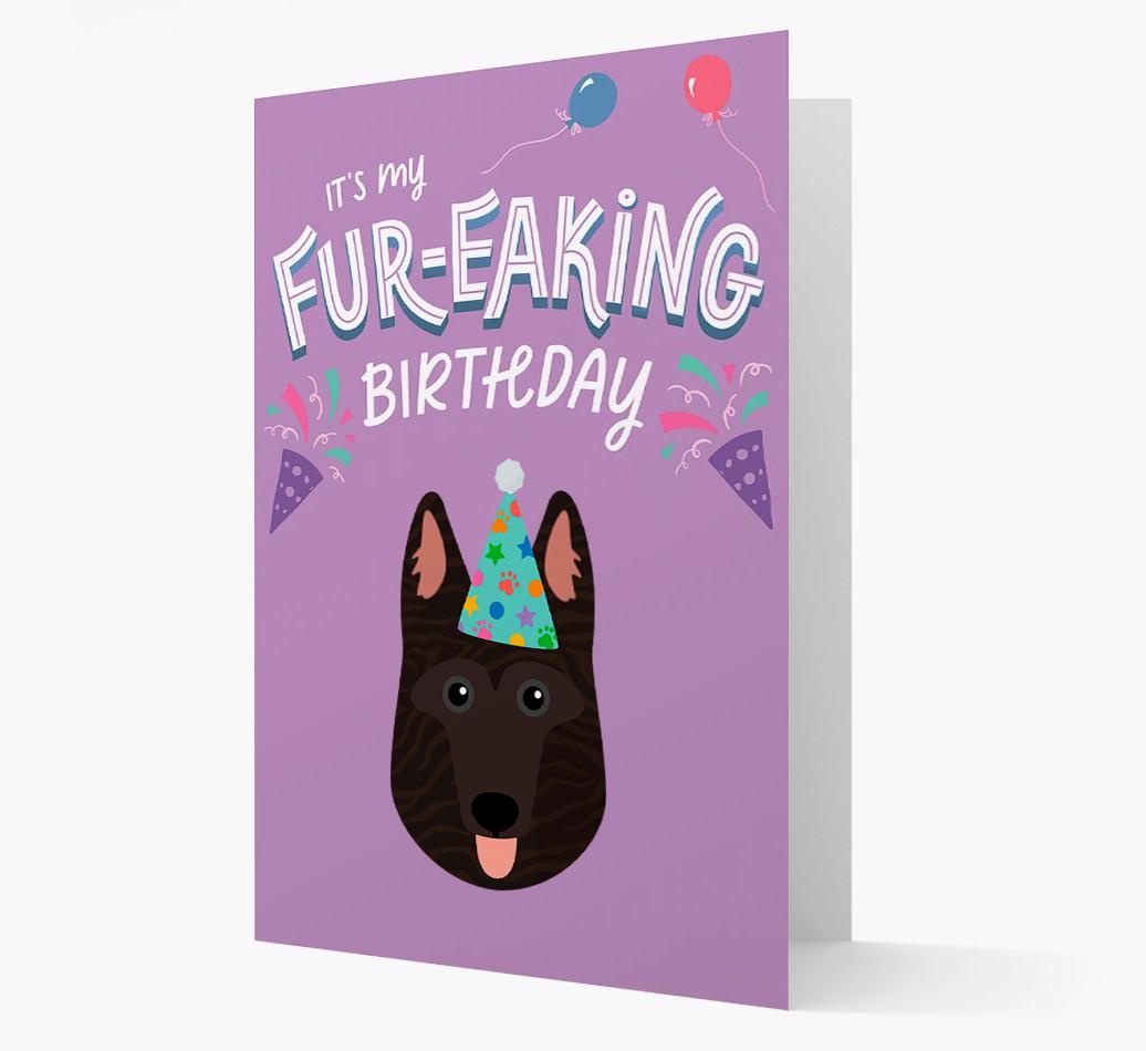 'It's My Fur-eaking Birthday': Personalized {breedFullName} Card