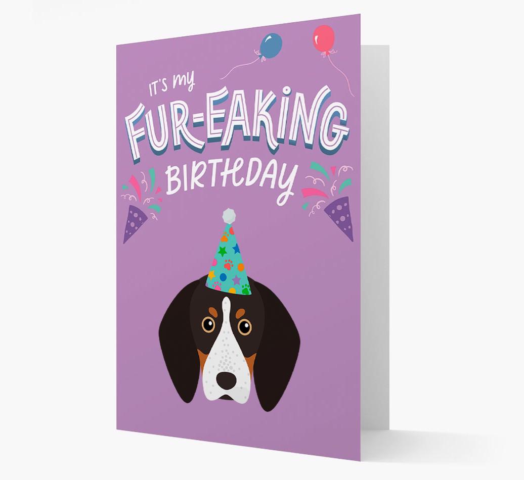 'It's My Fur-eaking Birthday': Personalized {breedFullName} Card