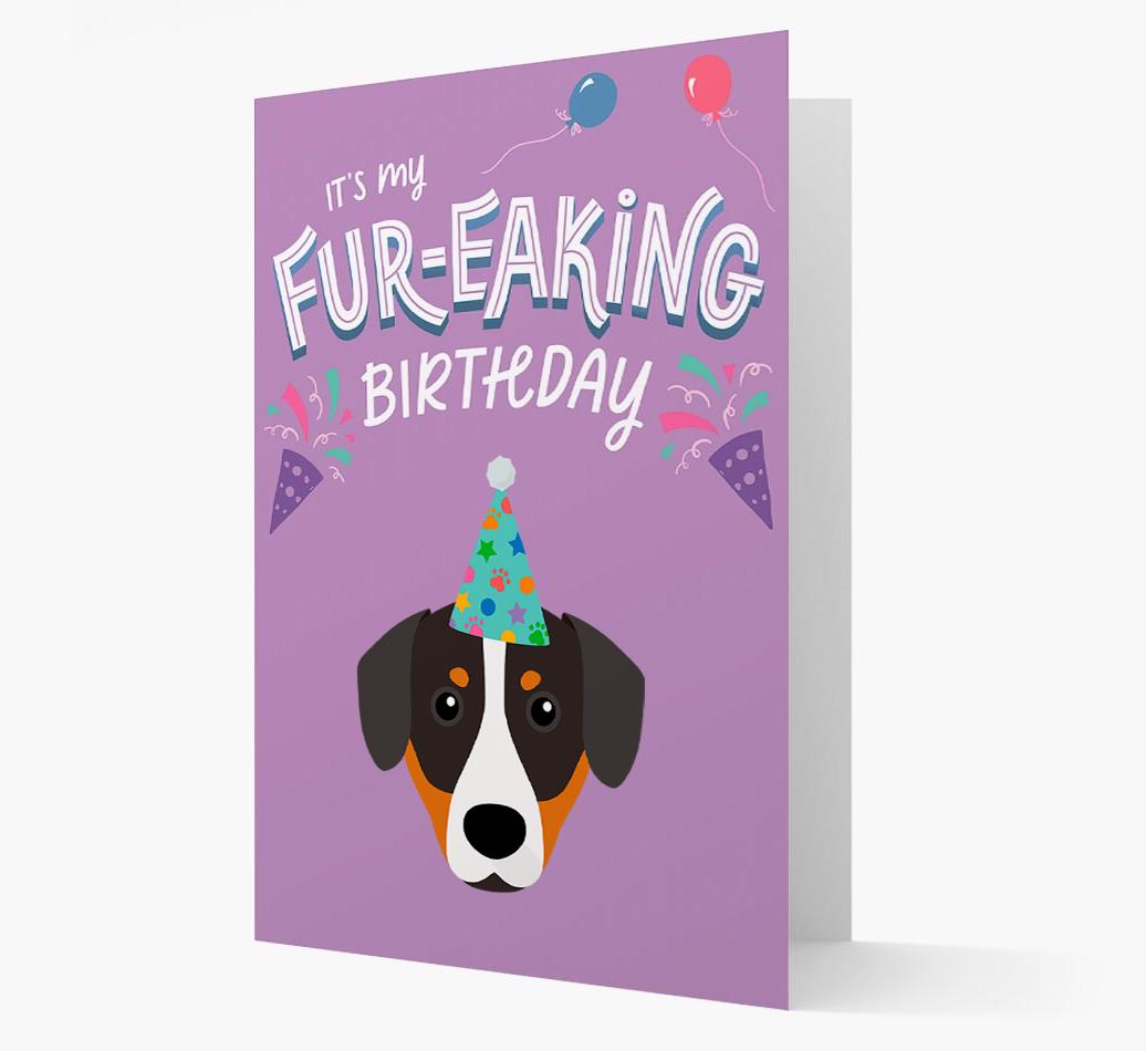 'It's My Fur-eaking Birthday': Personalized {breedFullName} Card