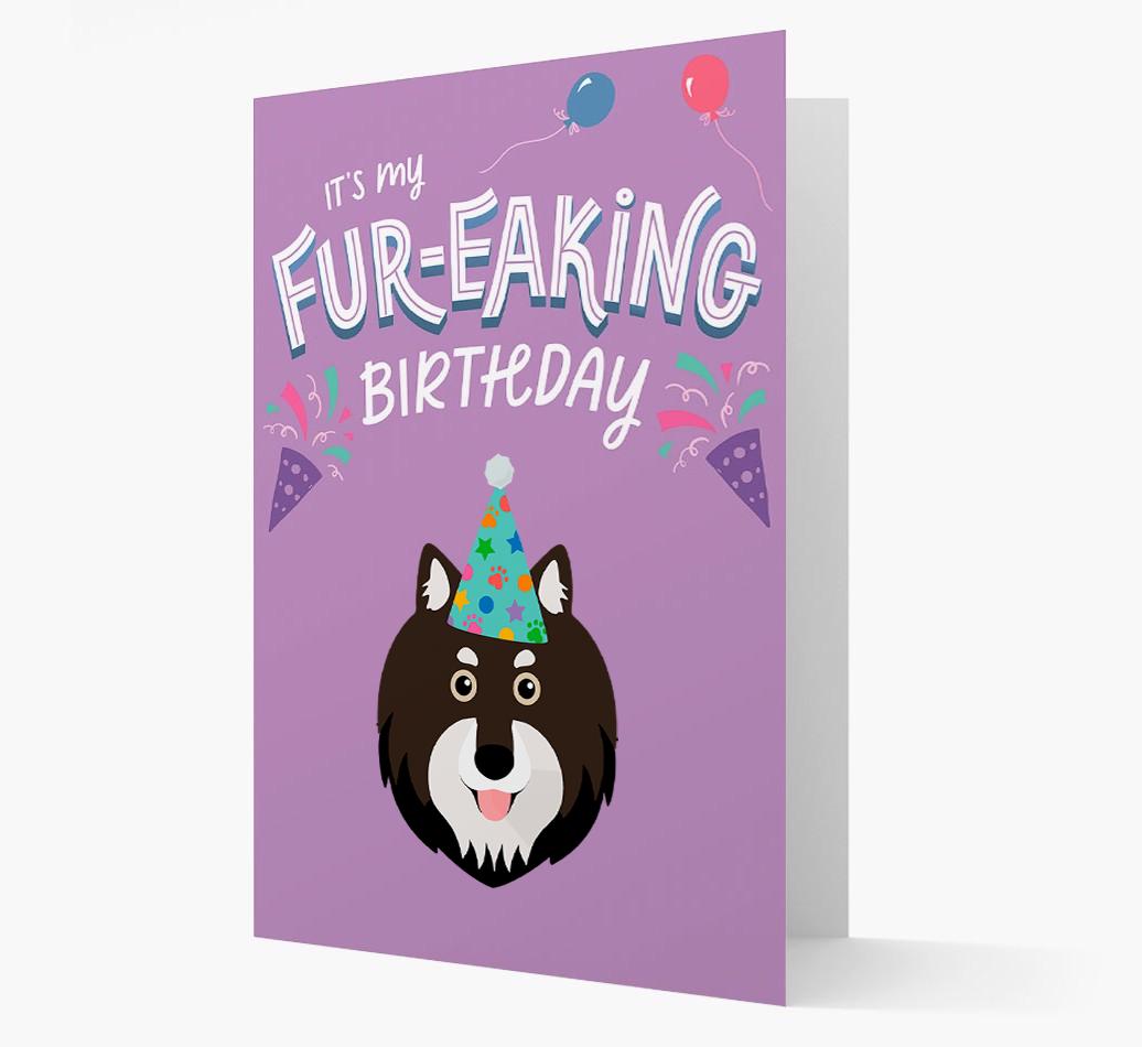 'It's My Fur-eaking Birthday': Personalized {breedFullName} Card