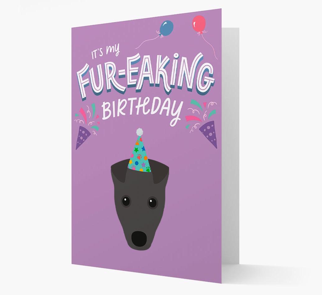 'It's My Fur-eaking Birthday': Personalized {breedFullName} Card
