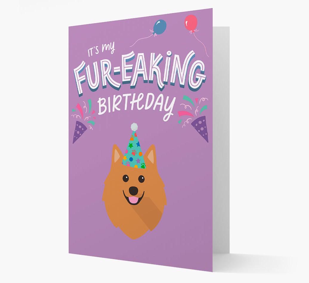 'It's My Fur-eaking Birthday': Personalized {breedFullName} Card