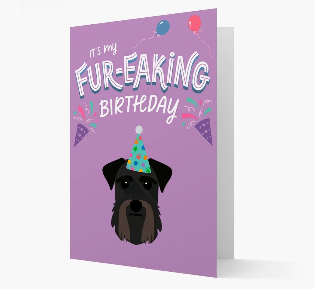 'It's My Fur-eaking Birthday': Personalized {breedFullName} Card