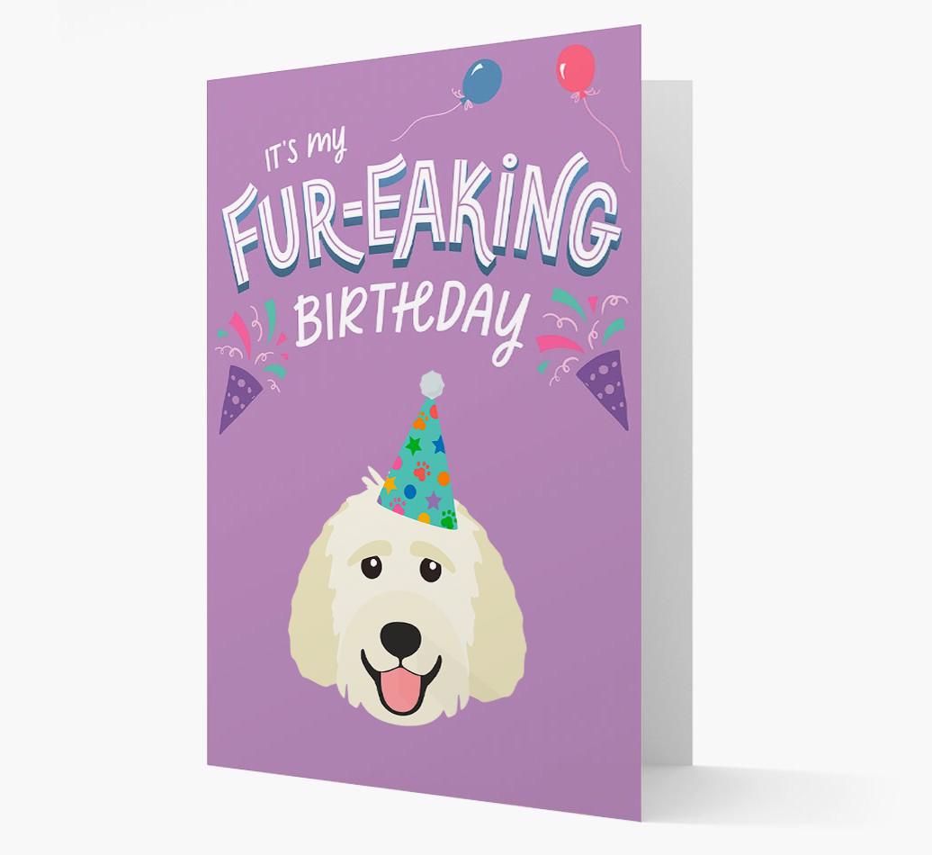 'It's My Fur-eaking Birthday': Personalized {breedFullName} Card