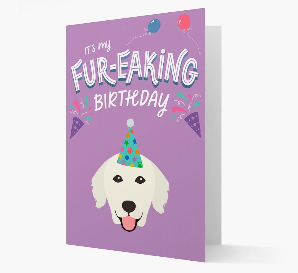 'It's My Fur-eaking Birthday': Personalized {breedFullName} Card