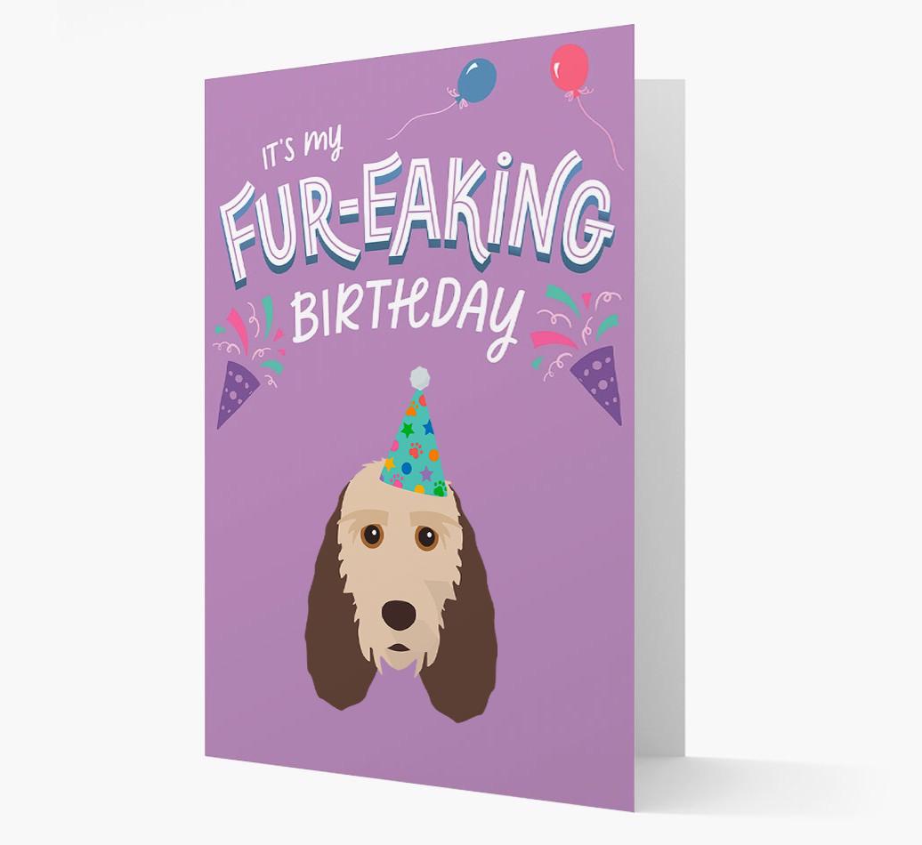 'It's My Fur-eaking Birthday': Personalized {breedFullName} Card
