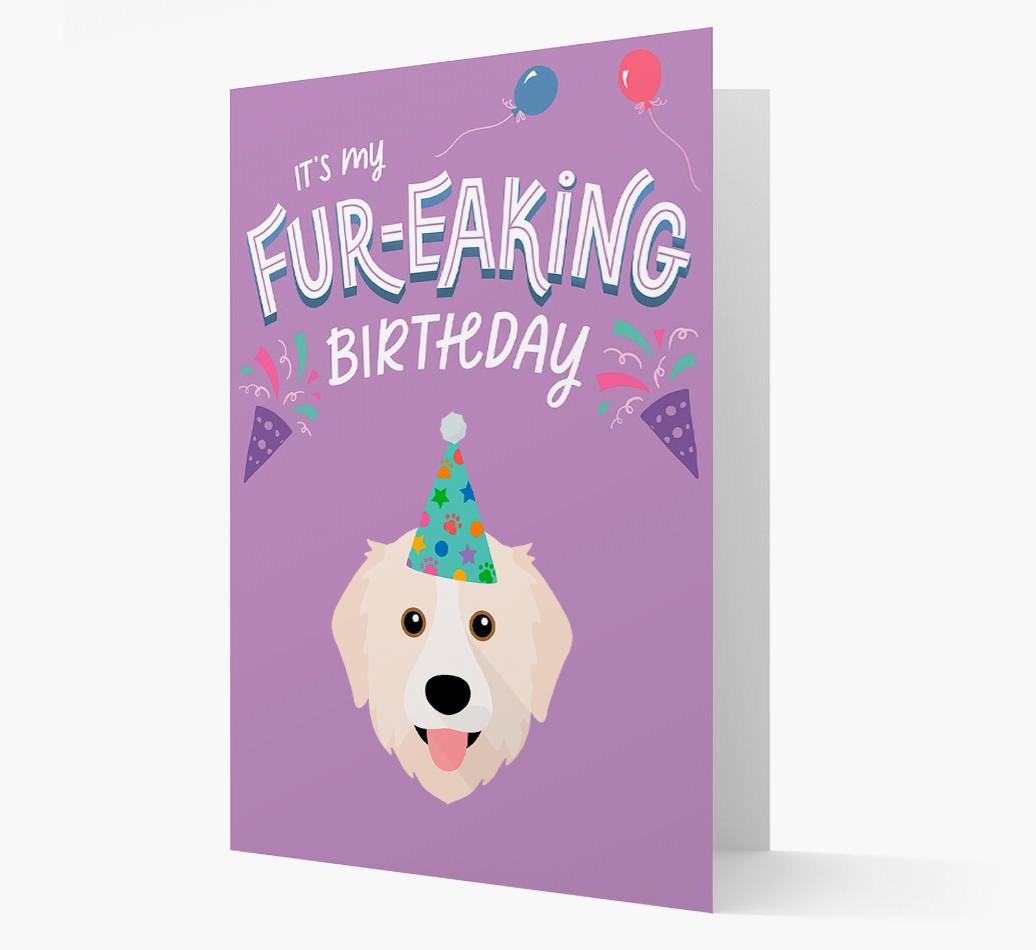 'It's My Fur-eaking Birthday': Personalised {breedFullName} Card